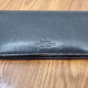 Black Coach leather Wallet/Wristlet